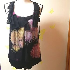 Diane Von Furstenberg Printed Firework Silk Tank 2